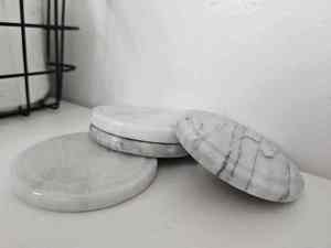 Popular Premium <b>Marble</b> <b>Coasters</b> Big Slab Waterproof Natural Stone Table <b>Coasters</b> for Villa Home Decor Coffee Table Protection - Product Image 3