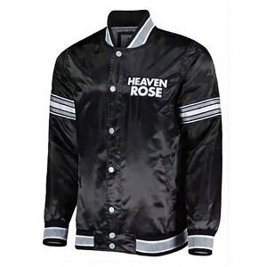 Custom Mens Polyester Varsity <b>Jacket</b> Winter Windproof <b>Waterproof</b> Lightweight Casual OEM Zipper Bomber <b>Jacket</b> - Product Image 3