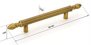 Poignée de porte principale moderne, robuste et décorative, pour les portes d'entrée de la maison et du bureau - Product Image 5