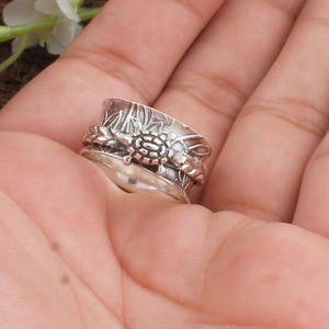 Wholesale <b>Turtle</b> <b>Ring</b> 925 Sterling Silver Vastu Feng Shui <b>Turtle</b> <b>Ring</b> for Wealth and Good Luck Band Jewelry Factory Price - Product Image 1