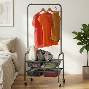 Support de cintre en fer moderne OEM 4 tiroirs en maille bricolage meubles de rangement pour la maison chambre à coucher salle de sport organisateur en métal - Product Image 1