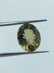 Pale Yellow Lemon Quartz Top Quality Natural Stone Loose Stone 5.17Cts 10.40x12.70mm for Luxury Rings And Jewelry Making - Product Image 2