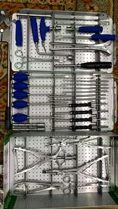 Juego de instrumentos quirúrgicos ortopédicos de acero inoxidable, kit manual de implantes cervicales y lumbares, conjuntos de implantes para columna lumbar en venta - Product Image 2