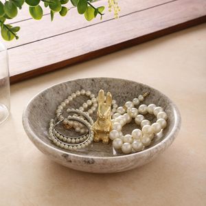 High on Demand Modern Marble Uruli <b>Flower</b> Bowl Multi-Functional Dining Table Bowl with Prosperity and Grace - Product Image 4