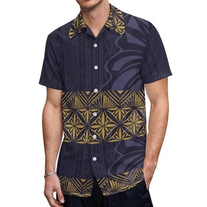 Ensemble short et chemise personnalisé pour homme, best-seller, en tricot uni avec impression numérique et fermeture éclair sur le devant, manches courtes - Product Image 2