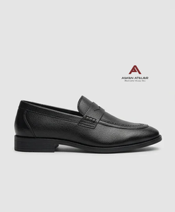 <b>Men's</b> Leather Loafers Square Toe Slip on Dress <b>Shoes</b> Breathable Anti Slippery Formal Office Footwear Genuine Leather Lining - Product Image 2