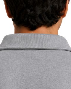 Light Gray <b>Men</b> Oversized Quarter Zip Sweatshirt <b>Pullover</b> Fleece Long Sleeve Casual Streetwear Sweater Custom Heavy Cotton Top - Product Image 5