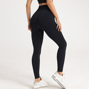 Leggings de Yoga para Mujer con Efecto Scrunch Butt, Control de Abdomen, Pantalones para Gimnasio, Fitness, Running y Entrenamiento, Venta al por Mayor OEM ODM - Product Image 4