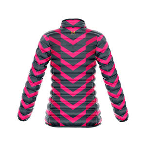 Veste matelassée à fermeture éclair pour femme, design personnalisé sublimé W4G, automne-hiver, toile imperméable, coupe-vent, respirante - Product Image 2