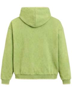 Sweat-shirt à capuche vert clair surdimensionné pour homme, avec poche kangourou, style streetwear, épais, décontracté, pour l'hiver, fabricant - Product Image 2