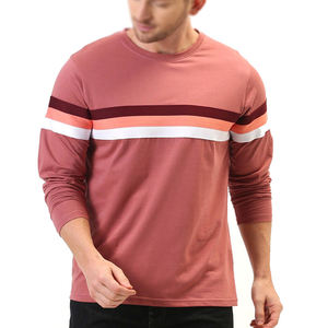 Camiseta Casual de Manga Larga para Hombre, Cuello Redondo, Corte Regular, Jersey Sólido con Impresión Digital, 220 Gramos, Tejido Transpirable - Product Image 1