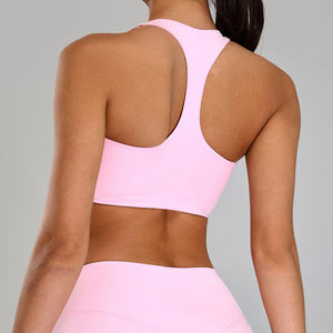 Soutien-gorge de sport respirant à maintien élevé pour femme, taille personnalisée, avec coussinets amovibles, en Spandex/Nylon, logo frontal, sublimation, taille plus - Product Image 4