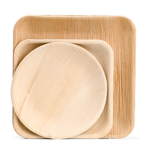 Superior Grade Natural Palm Leaf Serving <b>Plates</b> with Heavy Duty <b>Disposable</b> Tableware for Outdoor Celebrations Use from India - Product Image 6