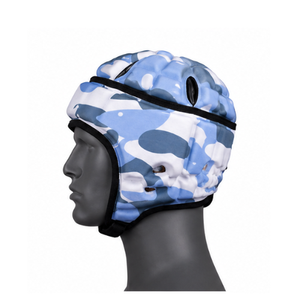 Casque de boxe camouflage bleu en EVA avec fermeture auto-agrippante pour adultes, unisexe, usage sportif, casque de rugby - Product Image 2