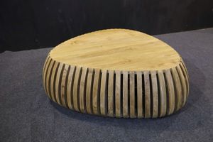 Mesa de Centro Harmony de Madera de Teca Sólida, No Plegable, Diseño Moderno, Mueble para Sala de Estar, Acabado Bien Lijado, Modelo TAB53, para Apartamento - Product Image 2