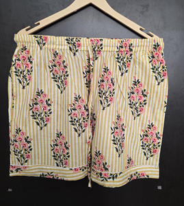 Conjunto de Pijama de Algodón Indio Floral, Ropa de Dormir de Manga Corta para Verano y Otoño, Cómoda, Elegante, de Lujo, de Secado Rápido y Transpirable - Product Image 5