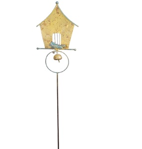 Bird <b>House</b> Shape Personalized Black Iron Bat Shaped Modern Garden Support Stick Antique Finish Customized Size AB COLLECTIONS - Product Image 4
