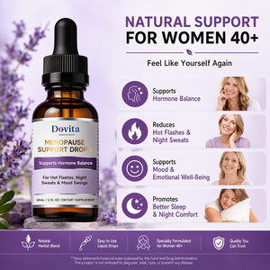 OEM ODM Private Label <b>Menopause</b> Relief Drops 100% Natural Hot Flash Night Sweat Support Hormone Balance for Women 60ml - Product Image 3
