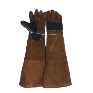 <b>Long</b> Lasting Heavy-Duty Reinforced Cowhide Split Leather <b>Gloves</b> Heat Spark Resistant Construction Welder Safety <b>Gloves</b> - Product Image 6