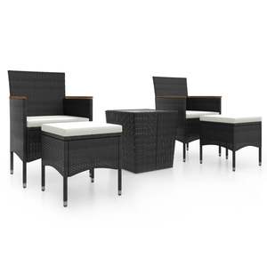 Conjunto de Bistro para Jardín en Color Negro Crema - Product Image 2