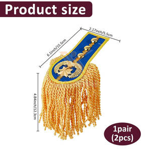 Nuevo Diseño Personalizado, Más Vendido, Bajo MOQ, Epaulettes de Hombro para Uniformes Ceremoniales - Product Image 2
