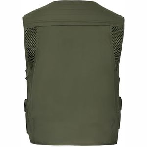 Gilet de travail pour homme, col en V, multi-poches, décontracté, utilitaire, pour la pêche, coupe ample, anti-plis et respirant, vente en gros sur mesure - Product Image 2