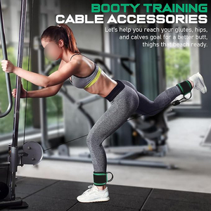 Correa de Tobillo para Ejercicio Físico con Logotipo Personalizado, Accesorio de Gimnasio para Entrenamiento en Casa Todo en Uno, Soporte Acolchado para Entrenamiento con Pesas - Product Image 2