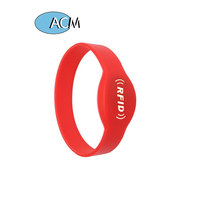 Bracelet RFID en silicone ACM Professional 125kHz LF pour la gestion du temps de présence, bracelet RFID étanche et stable pour appartement