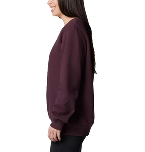 Sweat-shirt à capuche pour femme, coupe ample, couleur bordeaux, col rond, personnalisable, tissu polyester, fabrication sur mesure, livraison rapide - Product Image 5