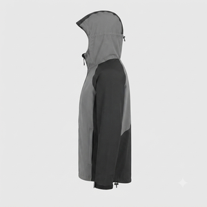 Plus Size Men's Embroidered Knitted Casual Softshell <b>Jacket</b> <b>Waterproof</b> Windproof Hooded Zip-Up Outdoor <b>Winter</b> Skiing - Product Image 3