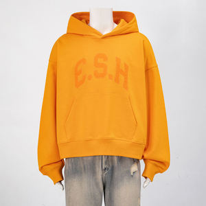 Streetwear 2026 Embroidery Applique <b>Pullover</b> <b>Men</b> Hoodie Custom 450gsm Puff Print Hoodie Heavyweight 500gsm Sweatshirt For <b>Men</b> - Product Image 6