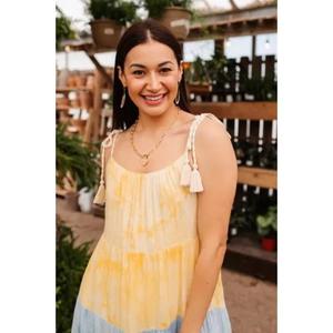 Vestido Maxi Casual de Verano Caribbean Crush, Ligero, de Rayón, con Capas, Ecológico, Transpirable, con Cuello en V - Product Image 3