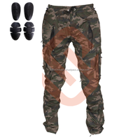 Pantalones de Motociclismo Cargo con Protección Certificación CE Protección Corporal Pantalones de Motociclismo de Mezclilla Tela Resistente a las Llamas