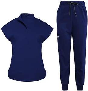 Uniforme de Enfermera Personalizado con Logotipo, Conjunto de Uniformes Médicos para Hospital, Ropa de Trabajo Médica Transpirable, Tela Elástica Antidecoloración para Doctoras - Product Image 1