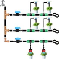 Mini-vanne de 16 mm pour ruban goutte-à-goutte, connecteur d'irrigation à filetage mâle, vanne de contrôle d'eau durable et étanche pour l'agriculture