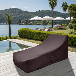 Housses de mobilier en gros pour chaise longue profilée, sur mesure, résistantes aux UV, garantie 1 an, Oxford 600D robuste - Product Image 5