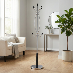 Porte-manteau moderne en métal chromé en forme d'arbre, design nouveau, pour salon, de la marque MIT Taiwan - Product Image 1