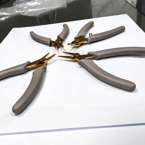 Wholesale Jewelry Making <b>Pliers</b> <b>Set</b> Needle Nose Bent Nose and Flush Cutter with Custom Color Ergonomic Handles Big sale - Product Image 2