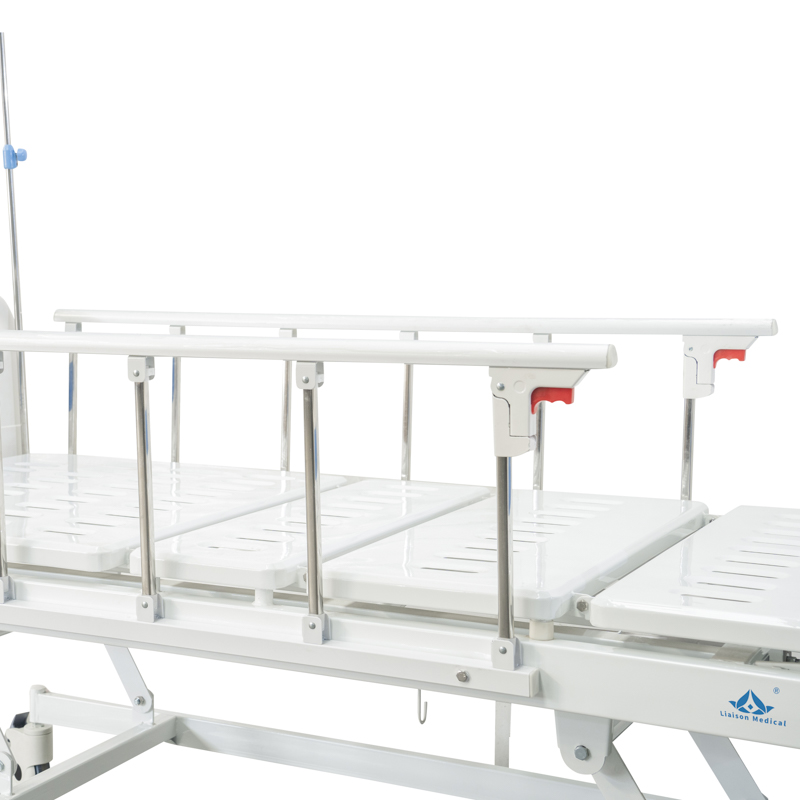 MN-MB003 Мебель для больничного ухода ABS Мобильная 3-функциональная ручная медицинская кровать на продажу с CE ISO