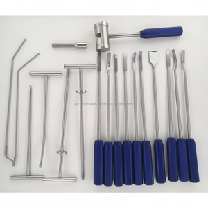Instruments manuels en acier pour l'élimination du ciment, 22 pièces, ensemble chirurgical orthopédique - Product Image 1