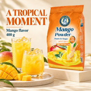 Poudre de jus de mangue instantané Vinut Trust 400g – Boîte de boisson fraîche sans sucre, mélange pour préparation de boisson, OEM ODM, échantillon gratuit - Product Image 1
