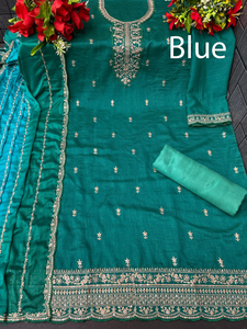 Más vendidos tradicional indio paquistaní Sharara Salwar Kameez vestido traje mujeres pakistaní étnico precio al por mayor para adultos - Product Image 4
