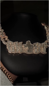 Colgante Hip Hop Personalizado de Plata de Ley 925 con Letra de Moissanita VVS, Chapado en Rodio, Collar Unisex Personalizado - Product Image 4