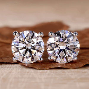 Pendientes de Diamantes Creados en Laboratorio, Diseño de Joyería Fina Premium para Hombres y Mujeres, Elegantes y Brillantes, para Uso Diario, Regalo Ideal, Clásicos - Product Image 2