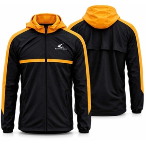 Chaqueta Cortavientos de Invierno para Hombre, Personalizada al por Mayor, Impermeable, con Capucha, de Tejido Softshell, con Logotipo Frontal, Transpirable y de Secado Rápido - Product Image 6