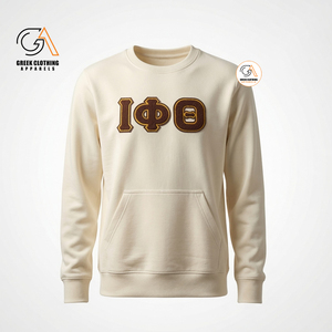 เสื้อสเวตเชิ้ตคอกลม Iota Phi Theta Homecoming สำหรับผู้ชาย ทรงปกติ ผ้าฝ้าย 100% น้ำหนัก 370 กรัม สีทอง มีกระเป๋าเสื้อ สไตล์ลำลอง - Product Image 2