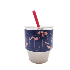 12oz <b>Double</b> <b>Wall</b> Vacuum Insulated Coffee Tumbler with Splash-proof Straw Lid - Product Image 3