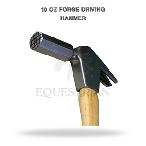 Martillo de forja de 10 oz para uso veterinario en el cuidado de pezuñas de caballos y herramental - Product Image 2