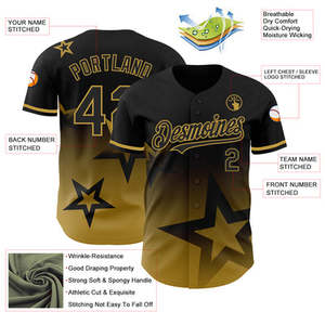 Camiseta de Béisbol Negra Unisex Personalizada con Nombre del Equipo 00, Impresión Serigrafiada, Transpirable, Manga Corta, Corte Regular, para Todas las Temporadas - Product Image 2