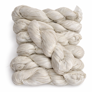 Recycled Sari Silk <b>Ribbon</b> Bulk Eco Friendly Yarn Handmade recycled Textile <b>Ribbon</b> For Weaving Jewelry Making <b>Gift</b> Wrap Craft - Product Image 1